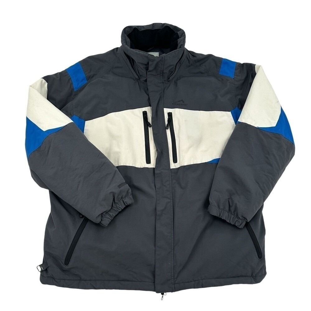 Polar Edge Gold Series Men XXL Ski Jacket Grey Blue Waterproof Snowboard Parka
